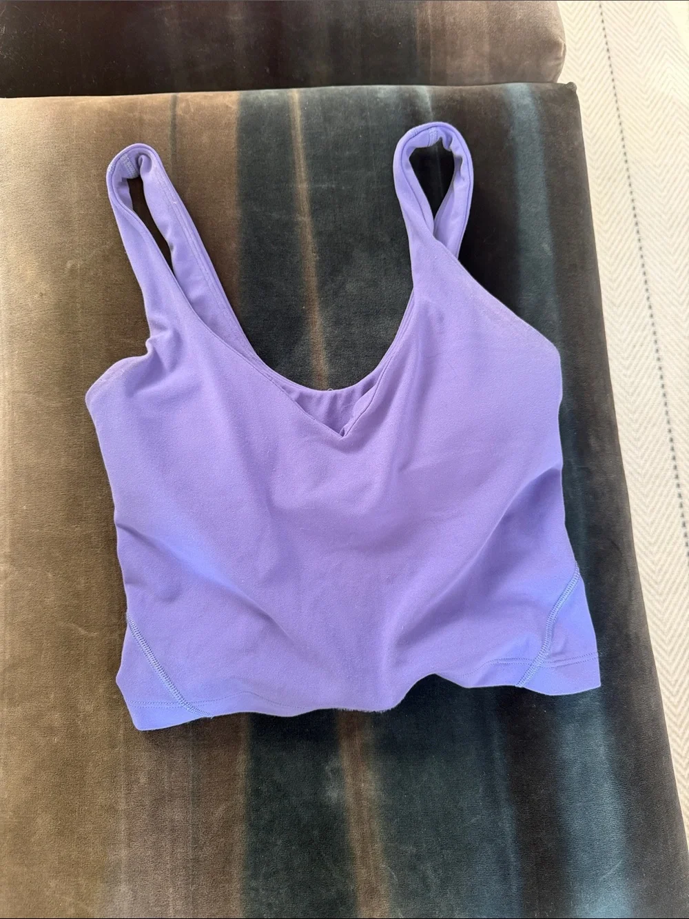 lululemon athletica Lavender Scoop-Neck Crop Sports Bra